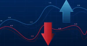 Financial,Investment,Stock,Market,Chart,Background,With,Up,And,Down