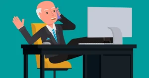 Businessman,Talking,On,The,Phone,With,His,Feet,On,The