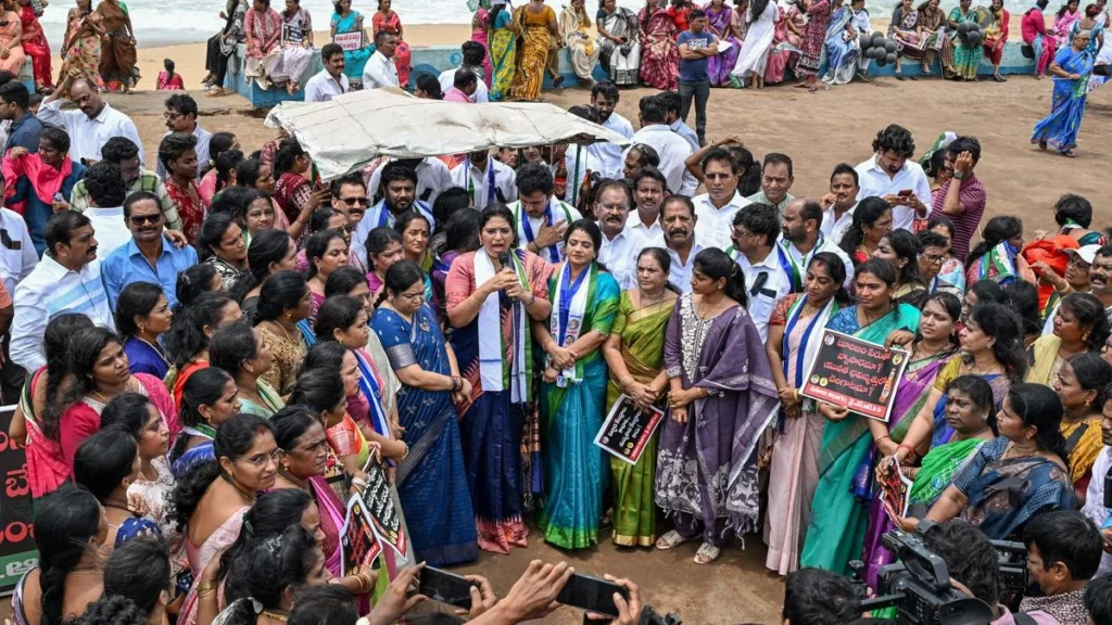 coastal-controversy-ysrcp-protests-visakhapatnam-beach-shack-proposal-amidst-security-and-cultural-concerns