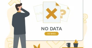 Flat,Vector,No,Data,Search,Error,Landing,Concept,Illustration