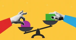 Collage,Halftone,Banner,With,Two,Hands,That,Put,Objects,On