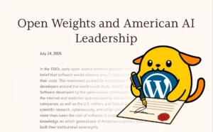 defending-the-open-web-wordpress-joins-coalition-calling-for-open-weight-ai-leadership